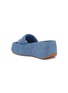  - ALEXANDER WANG - ‘Taji’ Logo Band Washed Denim Platform Sandals