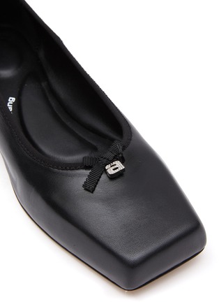 Detail View - Click To Enlarge - ALEXANDER WANG - ‘Billie’ Leather Square Toe Ballerina Flats