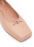 Detail View - Click To Enlarge - ALEXANDER WANG - ‘Billie’ Leather Square Toe Ballerina Flats
