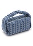 Detail View - Click To Enlarge - ALEXANDER WANG - Small 'Scrunchie' All Over Logo Denim Baguette Bag