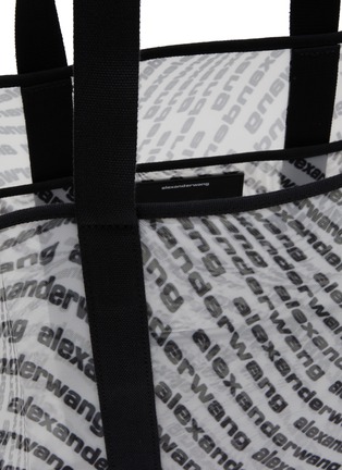 Detail View - Click To Enlarge - ALEXANDER WANG - Large 'The Freeze' Logo Mesh Tote Bag