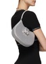 Figure View - Click To Enlarge - ALEXANDER WANG - Small 'W Legacy' All Over Crystal Hobo Bag