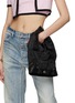 Figure View - Click To Enlarge - ALEXANDER WANG - Mini '5 Pocket' Crystal Embellished Satin Pants Hobo Bag