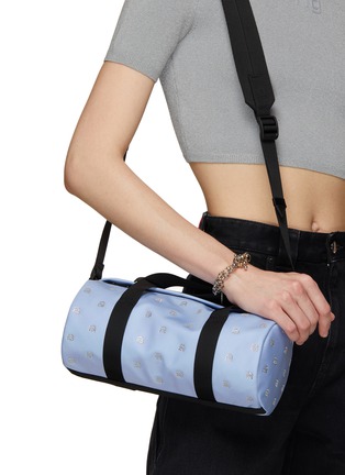 Figure View - Click To Enlarge - ALEXANDER WANG - ‘Wangsport’ Crystal Logo Nylon Mini Duffle Bag
