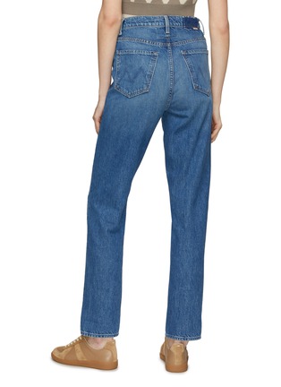 Back View - Click To Enlarge - MOTHER - ‘The Tune Up’ Hover Cuff Washed Boyfriend Jeans