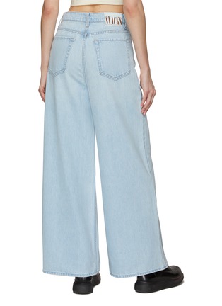 Back View - Click To Enlarge - MOTHER - ‘Snacks’ High Waisted Pushpop Cuff Crop Jeans