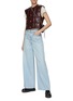 Figure View - Click To Enlarge - MOTHER - ‘Snacks’ High Waisted Pushpop Cuff Crop Jeans