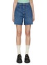 Main View - Click To Enlarge - MOTHER - ‘The Patch Rambler’ Rolled Denim Shorts