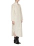 Detail View - Click To Enlarge - AERON - ‘Nova’ Belted Nape Cut Out Cotton Shirt Dress