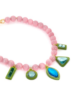 Detail View - Click To Enlarge - MERCEDES SALAZAR - Glass Bead Acrylic Pendant Necklace