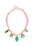 Main View - Click To Enlarge - MERCEDES SALAZAR - Glass Bead Acrylic Pendant Necklace