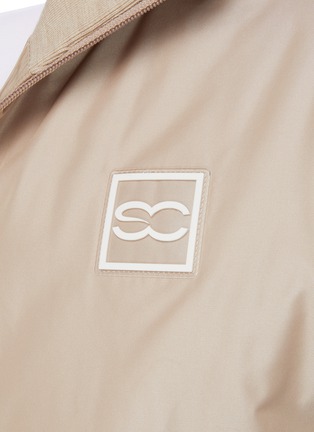  - SOUTHCAPE - Logo Jacquard Elasticated Waist High Collar Cap Sleeve Vest