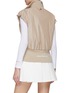 Back View - Click To Enlarge - SOUTHCAPE - Logo Jacquard Elasticated Waist High Collar Cap Sleeve Vest