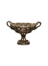  - WAH TUNG CERAMIC ARTS - Glazed Ceramic Mounted Compôte — Bronze