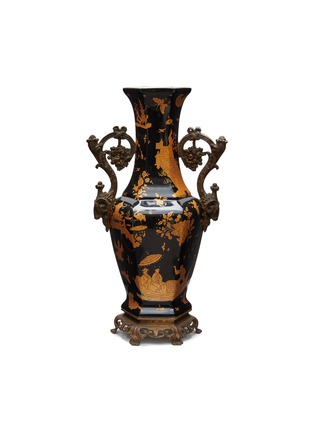 Main View - Click To Enlarge - WAH TUNG CERAMIC ARTS - Vase With Bronze Handles