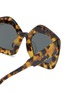 Detail View - Click To Enlarge - MARNI - ‘Laughing Waters’ Pentagonal Acetate Frame Grey Lens Sunglasses