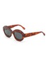 Main View - Click To Enlarge - MARNI - ‘Ik Kil Cenote’ Oval Acetate Frame Grey Lens Sunglasses