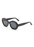 Main View - Click To Enlarge - MARNI - ‘Ulawun Vulcano’ Geometric Acetate Frame Grey Lens Sunglasses