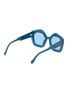 Figure View - Click To Enlarge - MARNI - ‘Laughing Waters’ Pentagonal Acetate Frame Blue Lens Sunglasses