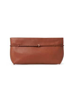 Main View - Click To Enlarge - THE ROW - Sienna Belt Handle Saddle Leather Clutch