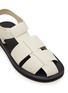 Detail View - Click To Enlarge - THE ROW - Grained Leather Fisherman Sandals