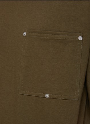  - BOTTEGA VENETA - Patch Pocket Branded Sleeve Embroidery T-Shirt