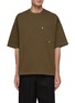 Main View - Click To Enlarge - BOTTEGA VENETA - Patch Pocket Branded Sleeve Embroidery T-Shirt