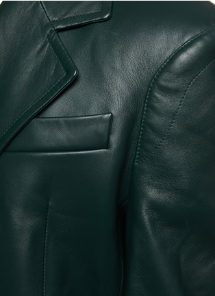 - BOTTEGA VENETA - Leather Double Breasted Blazer