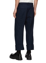 BOTTEGA VENETA | Turned Cuff Straight Leg Pants | Men | Lane Crawford