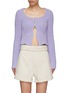 Main View - Click To Enlarge - RECTO - Scoop Neck Chunky Knit Cardigan