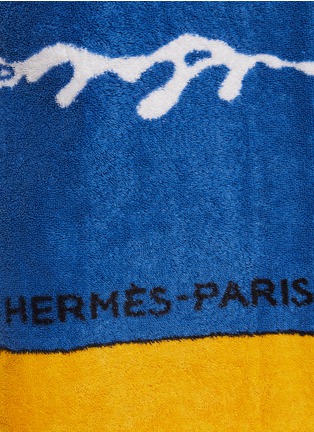  - LILYEVE - Pelican Graphic Beach Towel Collarless Jacket