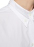  - RECTO - Double Collar Wavy Hem Cotton Button Up Crop Over Shirt
