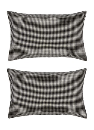 Main View - Click To Enlarge - ONCE MILANO - Crushed Check Pillowcase