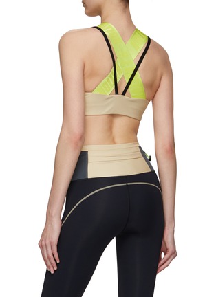 Back View - Click To Enlarge - P.E NATION - ‘Transmission’ Curved Panel Sports Bra