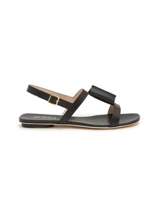 Main View - Click To Enlarge - RODO - ‘Betty’ Leather Double Strap Sandals