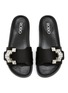Detail View - Click To Enlarge - RODO - ‘Camilla’ Strass Embellished Satin Slides