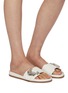 Figure View - Click To Enlarge - RODO - Camilla Crystal Embellished Leather Slides