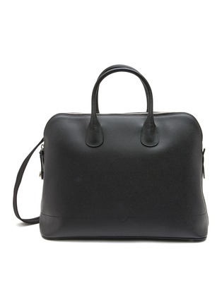 Main View - Click To Enlarge - VALEXTRA - ‘Mylogo’ Grained Leather Tote Bag