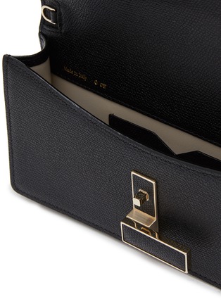 Detail View - Click To Enlarge - VALEXTRA - Iside Grained Leather Clutch Bag