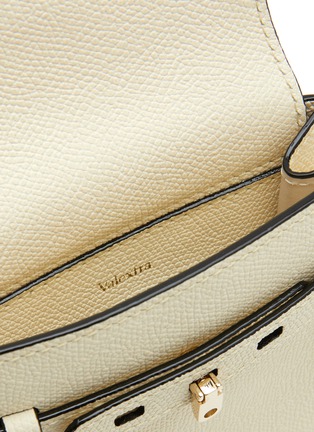 Detail View - Click To Enlarge - VALEXTRA - ‘B-Tracollina’ Grained Leather Crossbody Pouch