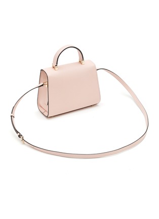 Detail View - Click To Enlarge - VALEXTRA - Micro 'Iside' Grained Leather Shoulder Bag