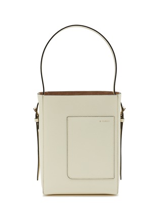 Main View - Click To Enlarge - VALEXTRA - Grained Leather Small Bucket Bag