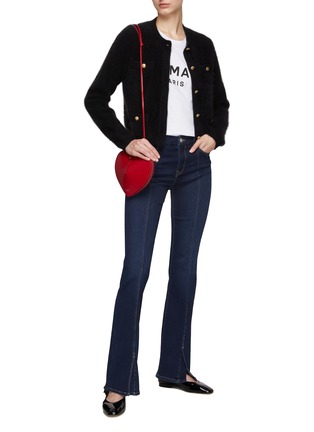 Figure View - Click To Enlarge - FRAME - ‘Le Mini Boot’ Pintuck Front Seam Boot Leg Jeans