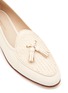 Detail View - Click To Enlarge - BAUDOIN & LANGE - ‘Sagan Tassels’ Weave Low Vamp Leather Loafers