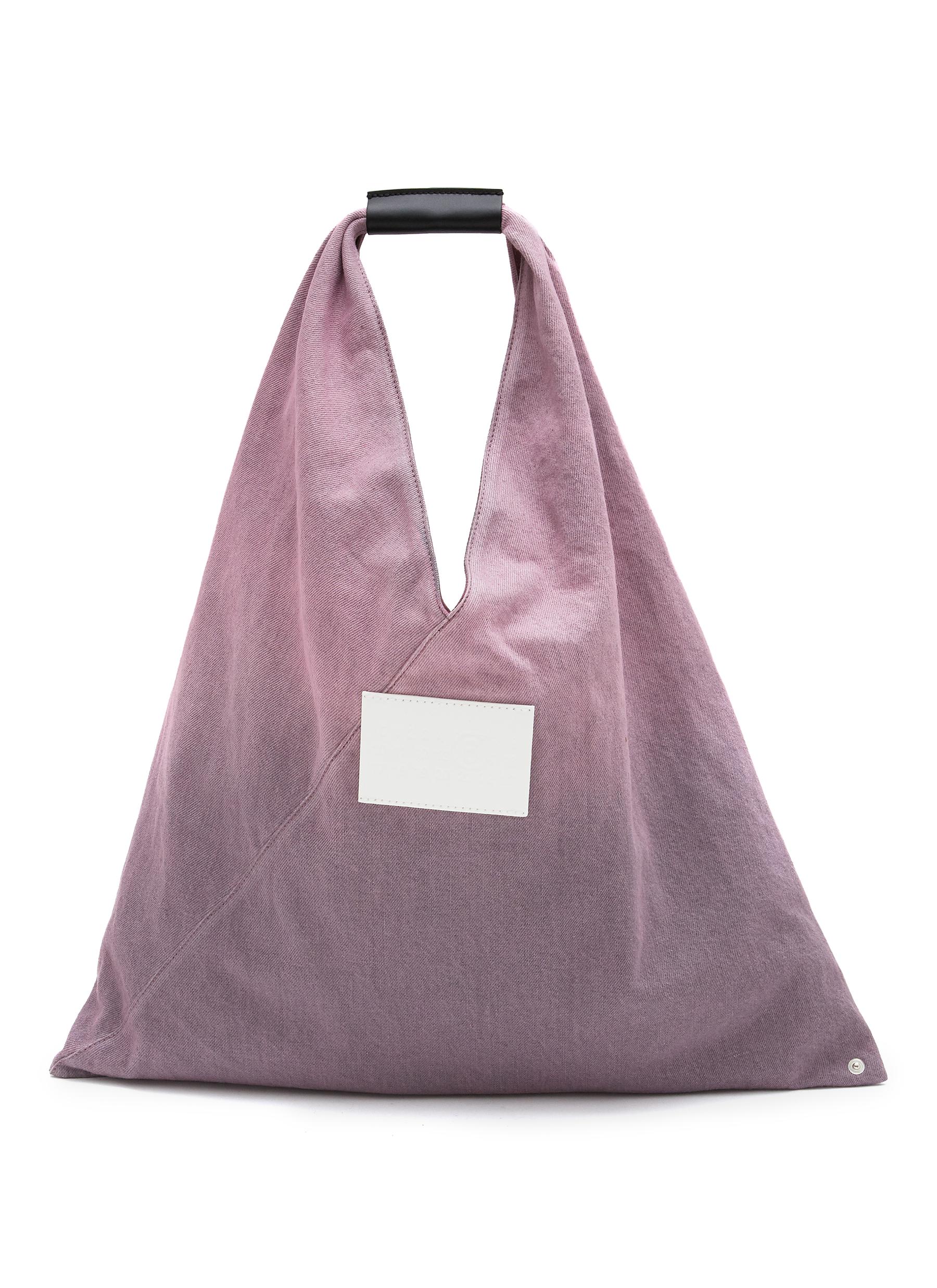 Mm6 Maison Margiela Classic 'japanese' Denim Tote Bag In Pink 