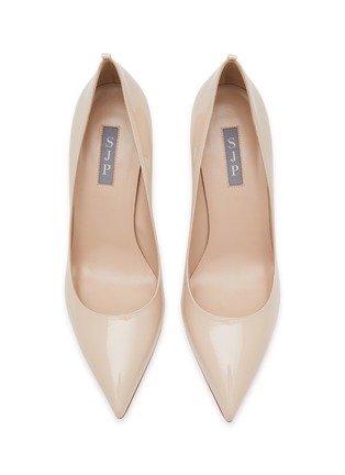 Detail View - Click To Enlarge - SJP BY SARAH JESSICA PARKER - ‘Fawn’ 70 Point Toe Patent Leather Pumps