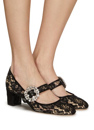 Figure View - Click To Enlarge - SJP BY SARAH JESSICA PARKER - ‘Cosette Bis’ 50 Crystal Embellished Buckle Lace Mary Jane