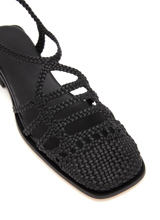 Detail View - Click To Enlarge - HEREU - Barana Woven Cage Leather Sandals