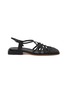 Main View - Click To Enlarge - HEREU - Barana Woven Cage Leather Sandals
