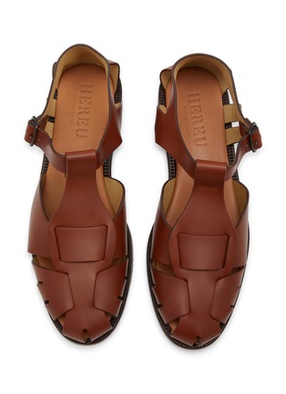 Detail View - Click To Enlarge - HEREU - Pesca Leather Fisherman Sandals